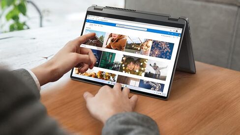 Lenovo IdeaPad Flex 5-2023 - Touchscreen 2-in-1 Laptop - Windows 11 Home - 14" FHD Display - 16GB Memory - 256GB Storage - AMD Ryzen 5 5500U - Abyss Blue in Saudi Arabia