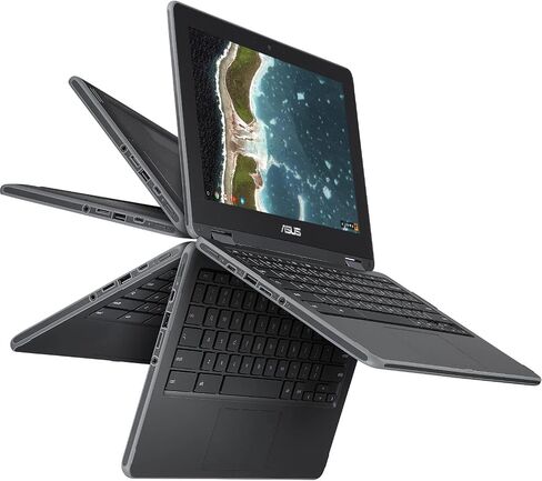ASUS Flip C213SA 11.6" Touchscreen Chromebook, Intel Celeron, 4GB RAM, 32GB eMMC, Chrome OS (Renewed) in Saudi Arabia