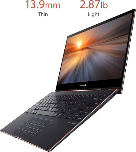 كمبيوتر محمول ASUS ZenBook Flip S13 OLED فائق النحافة، شاشة 13.3 4K Touch، وحدة المعالجة المركزية Intel Evo Platform Core i7-1165G7، ذاكرة الوصول العشوائي 16 جيجابايت، 1 تيرابايت SSD، Thunderbolt4، TPM، Windows10Pro، إلغاء الضوضاء AI، Jade Black، UX371EA- in Kuwait