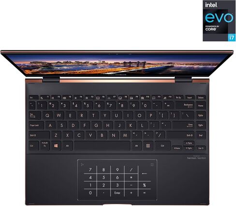 كمبيوتر محمول ASUS ZenBook Flip S13 OLED فائق النحافة، شاشة 13.3 4K Touch، وحدة المعالجة المركزية Intel Evo Platform Core i7-1165G7، ذاكرة الوصول العشوائي 16 جيجابايت، 1 تيرابايت SSD، Thunderbolt4، TPM، Windows10Pro، إلغاء الضوضاء AI، Jade Black، UX371EA- in Kuwait