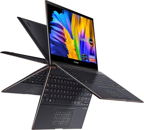 كمبيوتر محمول ASUS ZenBook Flip S13 OLED فائق النحافة، شاشة 13.3 4K Touch، وحدة المعالجة المركزية Intel Evo Platform Core i7-1165G7، ذاكرة الوصول العشوائي 16 جيجابايت، 1 تيرابايت SSD، Thunderbolt4، TPM، Windows10Pro، إلغاء الضوضاء AI، Jade Black، UX371EA- in Kuwait