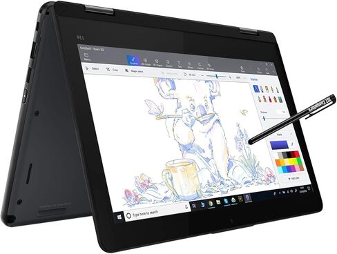 Lenovo ThinkPad Yoga 11e Gen 6 11.6" 2-in-1 Touchscreen (Intel M3-8100Y, 8GB RAM, 256GB SSD, Webcam, Stylus), Ruggedized & Water Resistant Flip Convertible Laptop, Type-C, Wi-Fi, IST Pen, Windows 10 in Kuwait