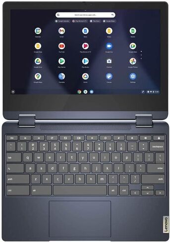 2022 Lenovo Flex 3 Touchscreen Chromebook, 2-in-1 11.6" HD for Business and Student Laptop, MT8183 CPU, 4GB LPDDR3, 64GB eMMC, Webcam, Blue, Chrome OS (Renewed) in Saudi Arabia
