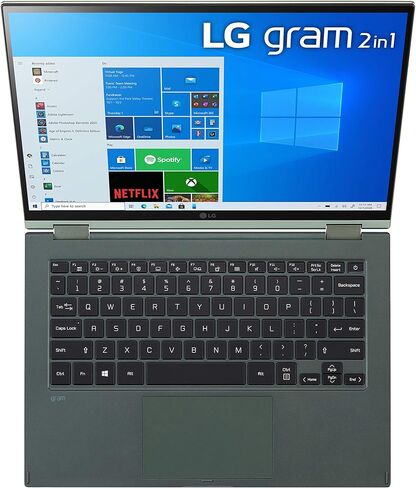 LG gram (2022) 14T90Q كمبيوتر لوحي 2 في 1، شاشة 14 بوصة (1920 × 1200) IPS، معالج Intel Evo الجيل الثاني عشر i7 1260P، 16 جيجابايت LPDDR5، 1 تيرابايت NVMe SSD، كاميرا ويب FHD، WiFi 6E، Thunderbolt 4، Windows 11 ، أسود in Saudi Arabia