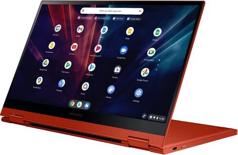 سامسونج جالاكسي Chromebook2 كمبيوتر محمول بشاشة لمس 360 درجة قابل للتحويل| شاشة QLED مقاس 13 بوصة بدقة FHD| Intel Core i3-10110U، Wi-Fi 6، USB من النوع C، نظام تشغيل Chrome، عمر بطارية طويل، كاميرا (8 جيجابايت رام | 128 جيجابايت eMMC + بطاقة SD 128 جيجابا in Saudi Arabia