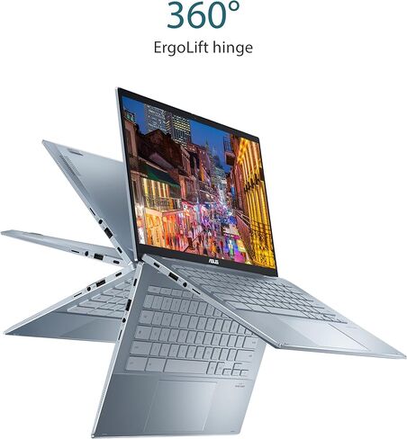 ASUS Chromebook Enterprise Flip CX5, 14" Touchscreen FHD, Intel Core i7-1160G7, 512GB, 16GBStylus, Backlit Keyboard, Wi-Fi 6, Chrome Enterprise Upgrade, Zero-Touch Enrollment, CX5400FMA-GN762T-S in Kuwait