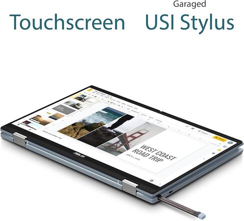 ASUS Chromebook Enterprise Flip CX5, 14" Touchscreen FHD, Intel Core i7-1160G7, 512GB, 16GBStylus, Backlit Keyboard, Wi-Fi 6, Chrome Enterprise Upgrade, Zero-Touch Enrollment, CX5400FMA-GN762T-S in Kuwait