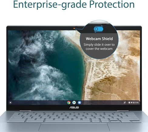 ASUS Chromebook Enterprise Flip CX5, 14" Touchscreen FHD, Intel Core i7-1160G7, 512GB, 16GBStylus, Backlit Keyboard, Wi-Fi 6, Chrome Enterprise Upgrade, Zero-Touch Enrollment, CX5400FMA-GN762T-S in Kuwait