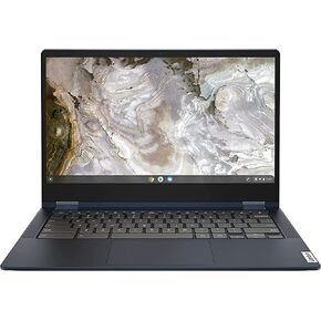 2022 LENOVO Chromebook Flex 5 13.3" FHD IPS Touchscreen 2-in-1 Laptop 10th Dual-Core Intel i3-10110U 4GB DDR4 64GB NVMe SSD UHD Graphics USB-C Wi-Fi 6 Backlit Keyboard w/ RATZK 32GB USB Drive