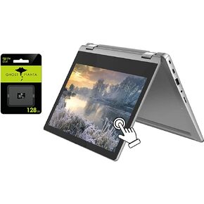 Lenovo 2021 Newest Flex 3 شاشة لمس عالية الدقة 11.6 بوصة كمبيوتر محمول Chromebook 2 في 1 قابل للتحويل، وحدة المعالجة المركزية MediaTek MT8183 8 النواة، ذاكرة 4 جيجابايت، مساحة تخزين 160 جيجابايت (32 جيجابايت eMMC + 128 جيجابايت Micro SD)، WiFi 5، نظام تشغ in Kuwait