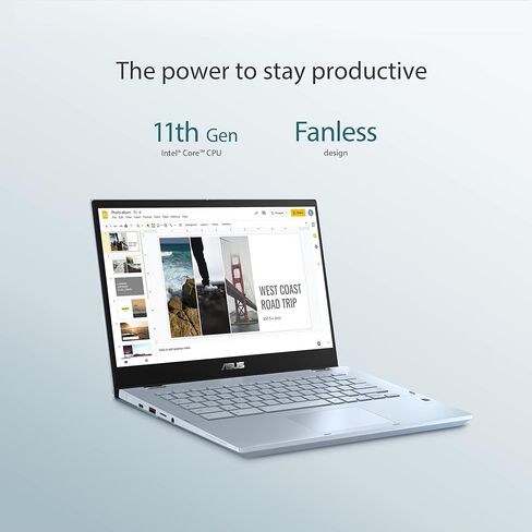 ASUS Chromebook Enterprise Flip CX3، شاشة لمس FHD مقاس 14 بوصة، Intel Core i7-1160G7، محرك أقراص SSD سعة 512 جيجابايت، ذاكرة وصول عشوائي سعتها 16 جيجابايت، لوحة مفاتيح بإضاءة خلفية، Wi-Fi 6، نظام تشغيل Chrome مع ترقية Chrome Enterprise، CX3400FMA-GE762T-S in Saudi Arabia