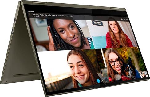 2022 LENOVO Yoga 7i 2-in-1 Laptop 14 inch FHD Touchscreen Intel EVO Platform 11th Core i7-1165G7 Iris Xe Graphics 12GB DDR4 1TB SSD WI-FI 6 Thunderbolt 4.0 Backlit KB with Fingerprint Windows 10 in Saudi Arabia