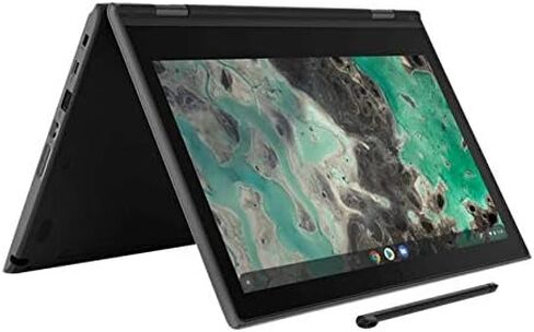 Lenovo 500e Chromebook 2nd Gen 81MC001EUS 11.6" Touchscreen 2 in 1 Chromebook - HD - 1366 x 768 - Intel Celeron N4120 Quad-core (4 Core) 1.10 GHz - 4 GB RAM - 32 GB Flash Memory - Black in Saudi Arabia