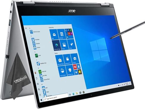 كمبيوتر محمول Acer Spin 3 قابل للتحويل 2 في 1، Intel EVO i5-1135G7، 13.3 بوصة WQXGA (2560 x 1600) 16:10 IPS Touchscreen 100% sRGB، Thunderbolt4، Wi-Fi 6، Type-C، Windows 10، w/ القماش (8 جيجابايت من ذاكرة الوصول العشوائي | 512 جيجابايت SSD) in Saudi Arabia
