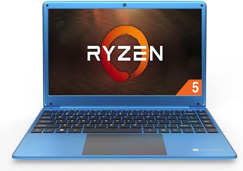 كمبيوتر محمول عالي الأداء مقاس 14.1 بوصة FHD باللون الأزرق Ryzen 5 رباعي النواة حتى 3.7 معالج 8 جيجابايت DDR4 RAM 256 جيجابايت SSD HDMI Wi-Fi Win 11 (متجدد) in Kuwait