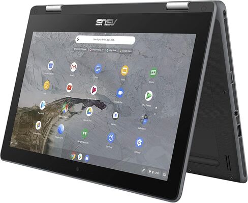 اسس لابتوب كروم بوك فليب C214MA-YS02T-S متين ومقاوم للماء، 11.6؟ شاشة لمس 360 درجة 2 في 1، انتل N4000، ذاكرة RAM 4GB LPDDR4، تخزين 32GB، تصميم Mil-Std 810G، نظام تشغيل كروم، قلم ستايلس in Saudi Arabia