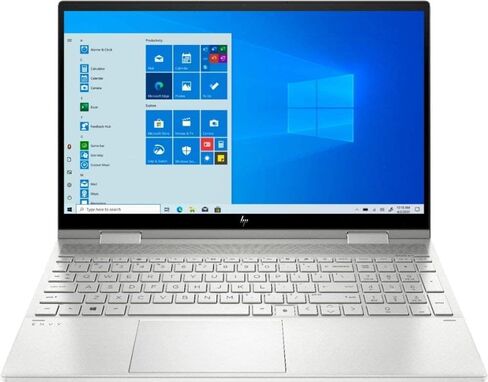 كمبيوتر محمول HP Envy مقاس 15.6 بوصة عالي الدقة 2 في 1 يعمل باللمس x360، ومعالج Intel Core i5-1135G7، وذاكرة DDR4 سعة 8 جيجابايت، ومحرك أقراص SSD سعة 512 جيجابايت، و802.11ac، وبلوتوث 5، وHDMI، ونظام التشغيل Windows 10، مع ملحقات Valinor in Kuwait