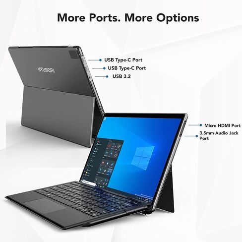 HYbook Pro 2 في 1 كمبيوتر محمول 13.3 بوصة FHD IPS، Intel Core-i7 الجيل الثاني عشر، ذاكرة الوصول العشوائي 32 جيجابايت، 1 تيرابايت SSD، Windows 10 Pro، لوحة مفاتيح إنجليزية وقلم ستايلس متضمن in Saudi Arabia