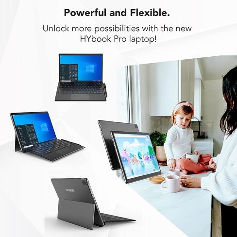 HYbook Pro 2 في 1 كمبيوتر محمول 13.3 بوصة FHD IPS، Intel Core-i7 الجيل الثاني عشر، ذاكرة الوصول العشوائي 32 جيجابايت، 1 تيرابايت SSD، Windows 10 Pro، لوحة مفاتيح إنجليزية وقلم ستايلس متضمن in Saudi Arabia