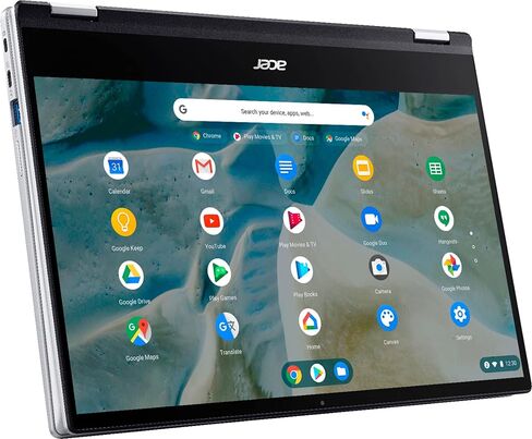 جهاز كمبيوتر محمول Acer 2022 Chromebook Spin 514 2 في 1 قابل للتحويل، شاشة لمس 14 بوصة FHD، معالج AMD Ryzen 3 3250C، ذاكرة وصول عشوائي 4 جيجابايت، 64 جيجابايت eMMC، USB-C، عمر بطارية طويل 10+، لوحة مفاتيح بإضاءة خلفية، نظام تشغيل Chrome، ملحق YSC in Saudi Arabia