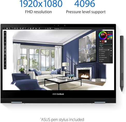 ASUS ZenBook Flip 13 Ultra Slim 2-in-1 Laptop, 13.3" FHD Touchscreen Display, Intel Core i7-1065G7 Processor, 16GB RAM, 512GB PCIe SSD, Thunderbolt 3, Windows 10 Pro, Pine Grey, UX363JA-XB71T in Kuwait