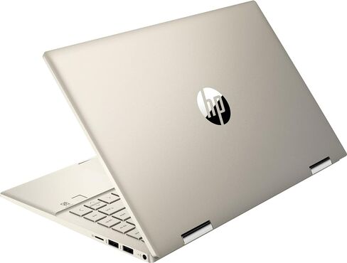 HP Pavilion x360 2-in-1 Touchscreen Laptop, 14" FHD IPS Touch, Intel 4-Core i5-1155G7, Intel Iris Xe Graphics, Backlit KB, Alexa, Fingerprint, 16GB RAM, 512GB SSD, Bundle Stylus Pen, Win11 Home, Gold in Saudi Arabia