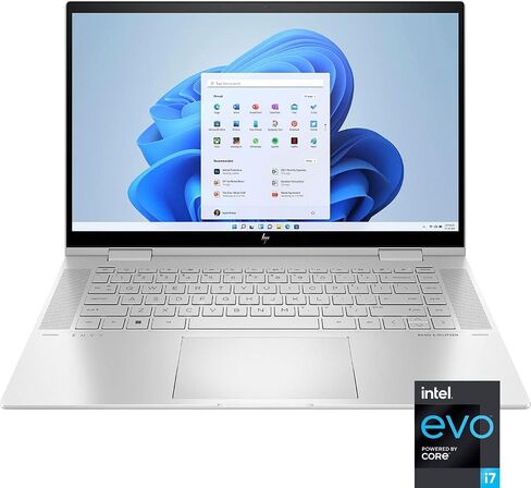 HP 2022 Newest Envy X360 2-in-1 Laptop, 15.6" Full HD Touchscreen, 12th Gen Intel Core i7-1255U 10-Core Processor, 64GB RAM, 1TB SSD, Backlit Keyboard, HDMI, Windows 11 Home, Stylus Pen Included in Saudi Arabia