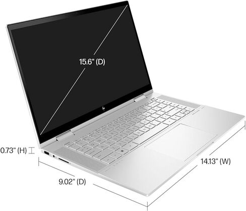 HP 2022 Newest Envy X360 2-in-1 Laptop, 15.6" Full HD Touchscreen, 12th Gen Intel Core i7-1255U 10-Core Processor, 64GB RAM, 1TB SSD, Backlit Keyboard, HDMI, Windows 11 Home, Stylus Pen Included in Saudi Arabia