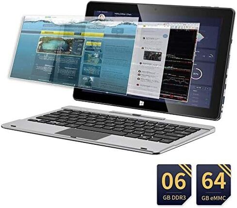 تابلت جمبر EZpad 6 Pro بشاشة لمس FHD مقاس 11.6 انش مع كيبورد وشاشة لمس FHD 2 في 1 وذاكرة RAM 6GB وذاكرة روم 64GB ويدعم بطاقة TF 128GB وكيبورد قابل للازالة وميني HD وبلوتوث وUSB 3.0 in Saudi Arabia