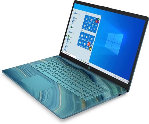 HP 17-cn0040ds كمبيوتر محمول بشاشة لمس 17.3 بوصة، Intel Pentium Gold 7505، ذاكرة الوصول العشوائي 8 جيجابايت، 512 جيجابايت SSD، Underwater Teal (متجدد) in Saudi Arabia