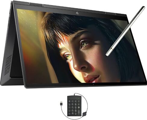 كمبيوتر محمول HP 2023 Newest Envy 2 في 1، شاشة لمس IPS FHD مقاس 15.6 بوصة، AMD Ryzen 5 5625U(> i7-1165G7)، ذاكرة DDR4 سعة 32 جيجابايت، محرك أقراص SSD سعة 1 تيرابايت، لوحة مفاتيح بإضاءة خلفية، شحن سريع، Wi-Fi 6E، W/ قلم رقمي لوحة مفاتيح، ويندوز 11، أسود in Saudi Arabia