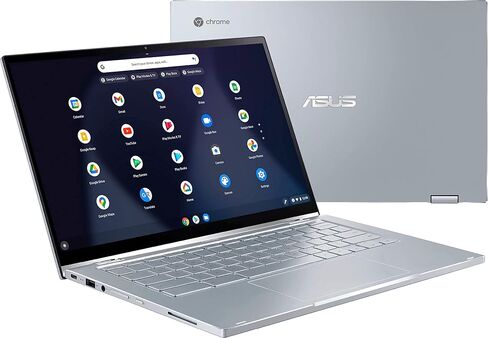 كمبيوتر محمول قابل للتحويل ASUS Chromebook Flip 14 2 في 1 | شاشة NanoEdge تعمل باللمس بدقة FHD مقاس 14 بوصة | Intel Core M3-8100Y | ذاكرة وصول عشوائي (RAM) سعة 8 جيجابايت | تخزين سعة 320 جيجابايت (بطاقة eMMC+256 جيجابايت سعة 64 جيجابايت) | لوحة مفاتيح بإض in Saudi Arabia