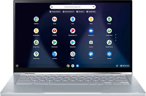 كمبيوتر محمول قابل للتحويل ASUS Chromebook Flip 14 2 في 1 | شاشة NanoEdge تعمل باللمس بدقة FHD مقاس 14 بوصة | Intel Core M3-8100Y | ذاكرة وصول عشوائي (RAM) سعة 8 جيجابايت | تخزين سعة 320 جيجابايت (بطاقة eMMC+256 جيجابايت سعة 64 جيجابايت) | لوحة مفاتيح بإض in Saudi Arabia