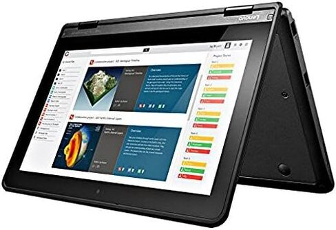 2017 Lenovo Thinkpad Yoga 11.6 بوصة قابلة للتحويل HD IPS Multitouch Chromebook، معالج Intel رباعي النواة 1.6 جيجا هرتز، 4 جيجا رام، 16 جيجا SSD، HDMI، بلوتوث، 802.11ac، USB 3.0، كاميرا ويب عالية الدقة، نظام تشغيل Chrome in Saudi Arabia