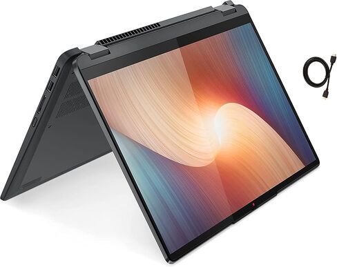 لينوفو 2023 فليكس 5 14 بوصة FHD IPS شاشة لمس ممتازة 2 في 1، AMD 6-core Ryzen 5 5500U حتى 4.0 جيجا هرتز، 16 جيجا رام، 512 جيجا PCIe SSD، لوحة مفاتيح بإضاءة خلفية، بصمة الإصبع، ويندوز 11 هوم + كابل HDMI، رمادي in Saudi Arabia