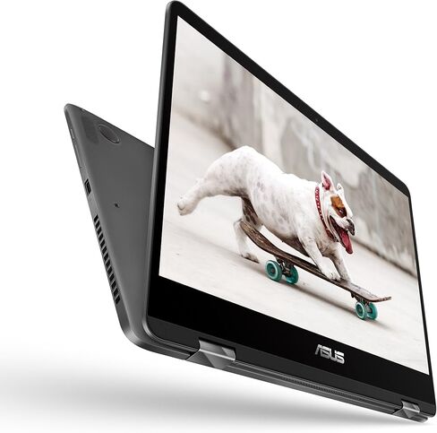 ASUS ZenBook Flip 14 UX461UA-DS51T كمبيوتر محمول قابل للتحويل فائق النحافة شاشة عرض عريضة 14 بوصة FHD الجيل الثامن من معالج Intel Core i5، 8 جيجابايت، 256 جيجابايت SATA SSD، Windows 10، لوحة مفاتيح بإضاءة خلفية، بصمة الإصبع، قلم ستايلس in Saudi Arabia