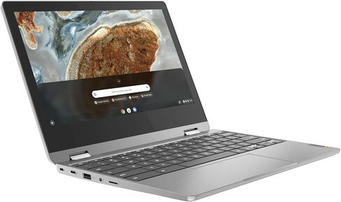 Lenovo 2021 Newest Flex 3 شاشة لمس عالية الدقة 11.6 بوصة كمبيوتر محمول Chromebook 2 في 1 قابل للتحويل، وحدة المعالجة المركزية MediaTek MT8183 8 النواة، ذاكرة 4 جيجابايت، مساحة تخزين 160 جيجابايت (32 جيجابايت eMMC + 128 جيجابايت Micro SD)، WiFi 5، نظام تشغ in Kuwait