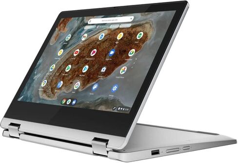 Lenovo 2021 Newest Flex 3 شاشة لمس عالية الدقة 11.6 بوصة كمبيوتر محمول Chromebook 2 في 1 قابل للتحويل، وحدة المعالجة المركزية MediaTek MT8183 8 النواة، ذاكرة 4 جيجابايت، مساحة تخزين 160 جيجابايت (32 جيجابايت eMMC + 128 جيجابايت Micro SD)، WiFi 5، نظام تشغ in Kuwait