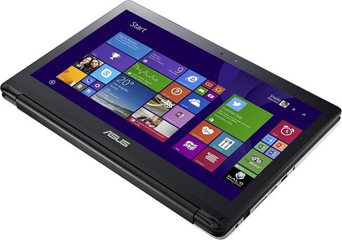 كمبيوتر محمول ASUS Flip 2-in-1 TP500LA-AS53T (Windows 8، Intel Core i5-5200U 2.2 جيجا هرتز، شاشة 15.6 بوصة بإضاءة LED، التخزين: 1 تيرابايت، ذاكرة الوصول العشوائي: 8 جيجابايت) أسود/فضي in Kuwait