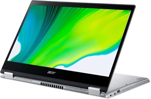 كمبيوتر محمول Acer Touchscreen Spin 3 قابل للتحويل 2 في 1 Ryzen 3 3250U حتى 3.5 جيجا هرتز 4 جيجا DDR4 128 جيجا SSD كاميرا ويب HDMI Win 11 (متجدد) in Kuwait