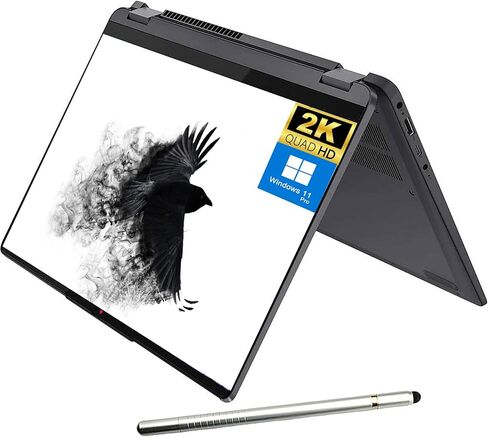 كمبيوتر محمول Lenovo Flex 5 2 في 1 يعمل باللمس، شاشة 14 بوصة 2K تعمل باللمس 16:10 QHD (2240 ​​× 1400)، معالج AMD Ryzen 7 5700 حتى 4.3 جيجا هرتز، لوحة مفاتيح بإضاءة خلفية، بصمة الإصبع، مع قلم ستايلس، Win11 Pro( 16 جيجابايت|1024 جيجابايت إس إس دي) in Saudi Arabia