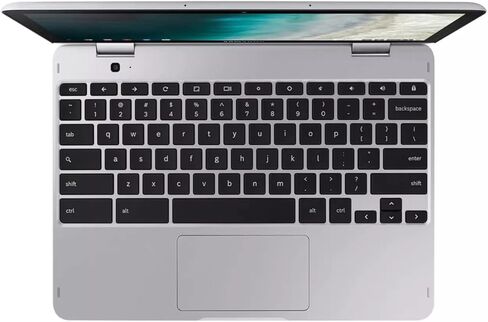 SAMSUNG Chromebook Plus (V2)، 12.2 بوصة (1900 × 1200). شاشة دوارة 360 درجة. قلم مدمج. سيليرون. كمبيوتر محمول 2 في 1. FHD. كاميرا بدقة 13 ميجابكسل، نظام تشغيل Chrome. النوع C. (ذاكرة الوصول العشوائي DDR4 بسعة 4 جيجابايت | بطاقة eMMC سعة 64 جيجابايت + بطاقة in Kuwait
