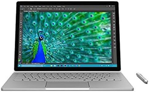 كمبيوتر لوحي Microsoft Surface Book - 13.5 بوصة - PixelSense - شبكة LAN لاسلكية - Intel Core i7 i7-6600U ثنائي النواة (2 كور) 2.60 جيجا هرتز - فضي SW6-00001 in Saudi Arabia