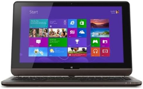 Toshiba Satellite U925T-S2120 12.5-Inch Convertible 2 in 1 Touchscreen Ultrabook (Midnight Brown in Soft Touch Body) in Saudi Arabia