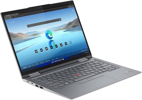 Lenovo ThinkPad X1 Yoga Gen 7 21CD0045US 14 بوصة شاشة لمس قابلة للتحويل 2 في 1 نوت بوك - WUXGA - 1920 x 1200 - Intel Core i5 الجيل الثاني عشر i5-1235U Deca-core (10 Core) - إجمالي ذاكرة الوصول العشوائي 16 جيجابايت - 256 جيجابايت SSD - Storm in Kuwait