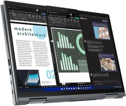 Lenovo ThinkPad X1 Yoga Gen 7 21CD0045US 14 بوصة شاشة لمس قابلة للتحويل 2 في 1 نوت بوك - WUXGA - 1920 x 1200 - Intel Core i5 الجيل الثاني عشر i5-1235U Deca-core (10 Core) - إجمالي ذاكرة الوصول العشوائي 16 جيجابايت - 256 جيجابايت SSD - Storm in Kuwait