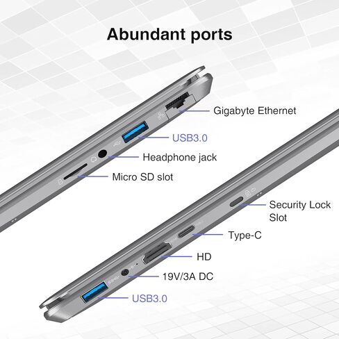BiTECOOL 15.6-inch Windows 11 Laptop, Intel Core i3-5005U and 12GB RAM, 512GB SSD, FHD IPS Display Laptop Computer with 2.4G/5G Dual Band WiFi, Bluetooth 5.0, RJ45, Type C, Webcam, Long Battery Life in Kuwait