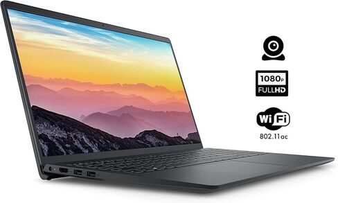 لاب توب ديل انسبايرون 15 3000 سلسلة 3511، شاشة لمس فل اتش دي 15.6 بوصة، انتل كور i5-1035G1، ذاكرة الوصول العشوائي DDR4 12 جيجا، 256 جيجا بي سي اي اس اس دي، قارئ بطاقة SD، كاميرا ويب، HDMI، واي فاي، ويندوز 11 هوم، أسود in Kuwait