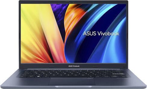 ASUS VivoBook 14 Slim Laptop, 14"  FHD Display, Intel Core i3-1215U CPU, Intel UHD Graphics, 4GB DDR4 RAM, 128GB SSD, Fingerprint Sensor, Windows 11 Home, Quiet Blue, F1402ZA-AB31 in Saudi Arabia