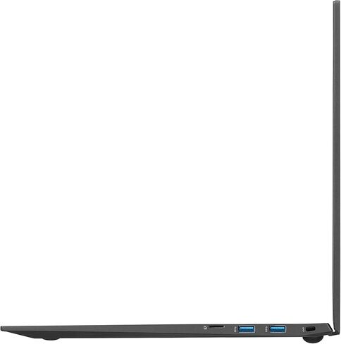 LG لابتوب جرام 17Z95P خفيف الوزن للغاية IPS (2560×1600)، انتل ايفو الجيل 11 كور i7، 16GB RAM، 1TB SSD، ويندوز 11 هوم، بطارية 80 واط في الساعة، اليكسا مدمجة، 2X USB-C، HDMI، USB-A - اسود in Kuwait